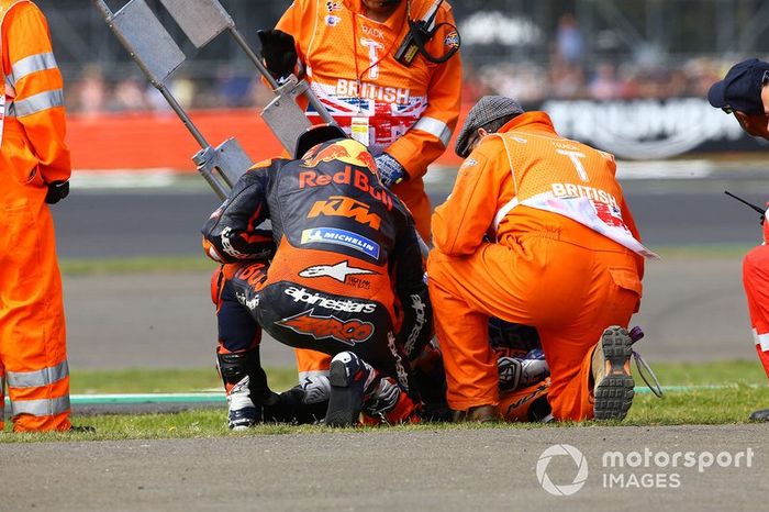 Johann Zarco, Red Bull KTM Factory Racing, Miguel Oliveira, Red Bull KTM Tech 3 after the crash