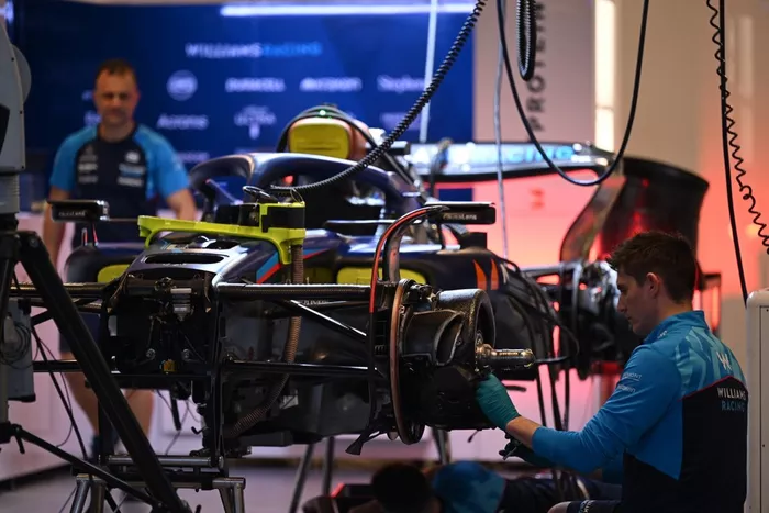 Detalles técnicos del Williams FW45