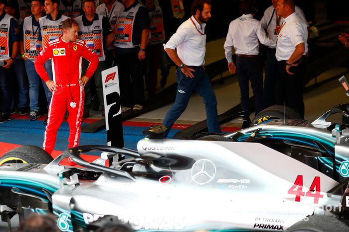 Tercer lugar Sebastian Vettel, Ferrari