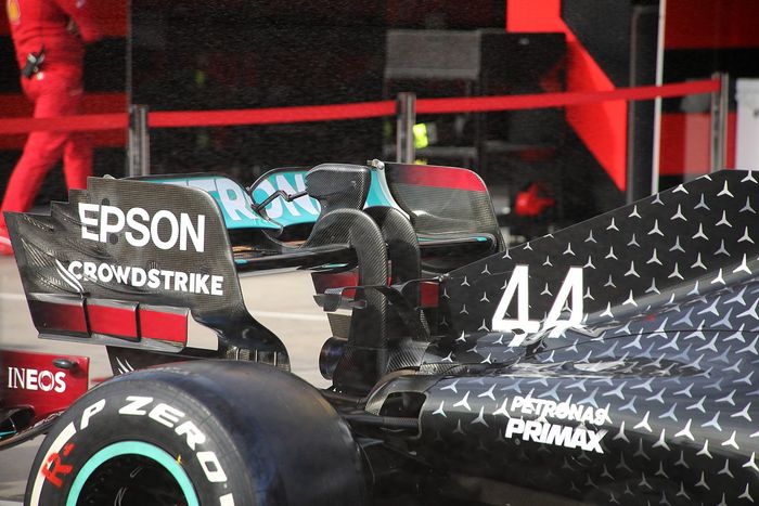 Alerón trasero del Mercedes AMG W11