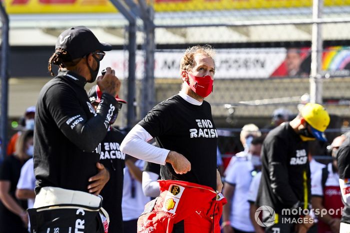 Lewis Hamilton, Mercedes-AMG F1, Sebastian Vettel, Ferrari