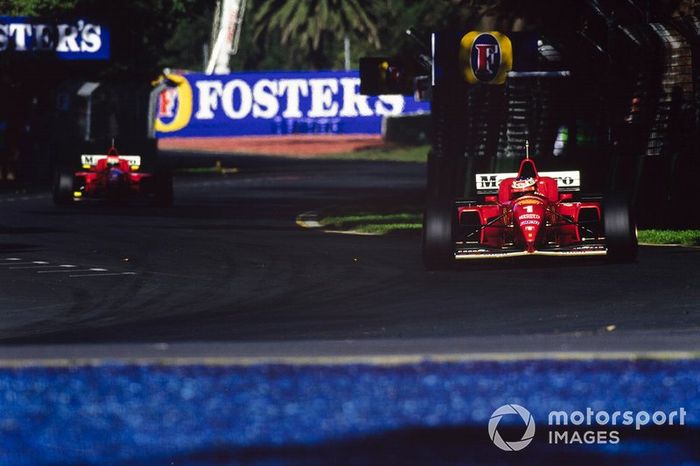 Michael Schumacher, Ferrari F310, Eddie Irvine, Ferrari F310