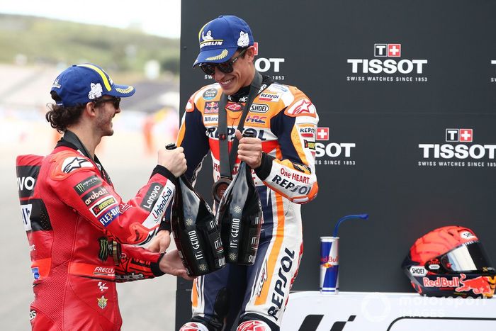 Francesco Bagnaia, Equipo Ducati, Marc Márquez, Equipo Repsol Honda 