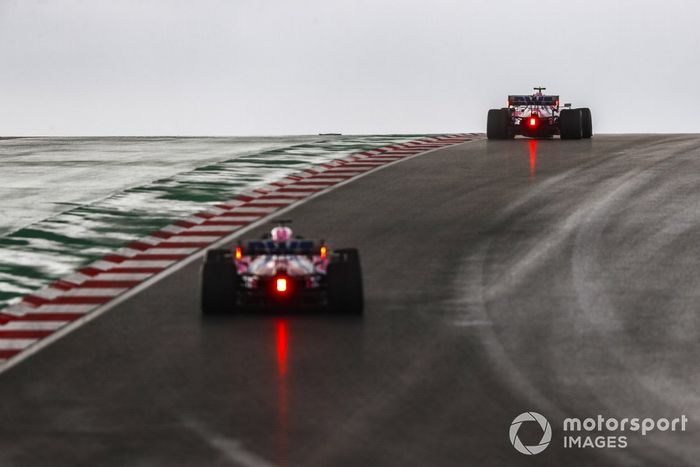 Lance Stroll, Racing Point RP20, Sergio Pérez, Racing Point RP20