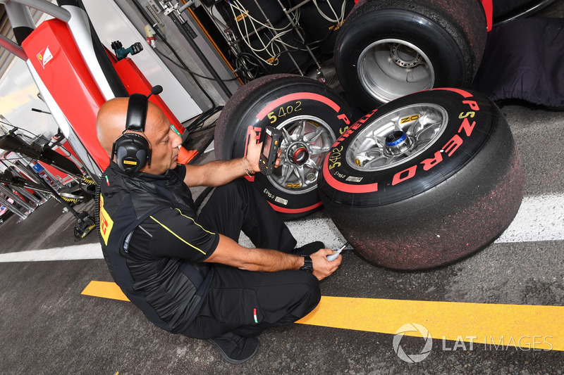 Pirelli engineer and Pirelli tyres