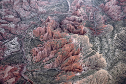 Landschaft aus der Luft