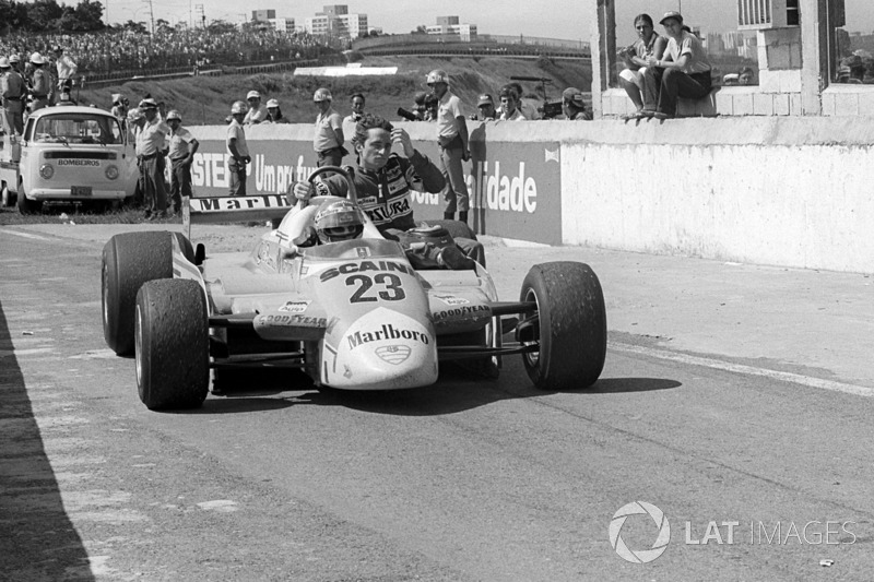 Interlagos 1980: Bruno Giacomelli (Alfa Romeo) - Patrick Depailler (Alfa Romeo)