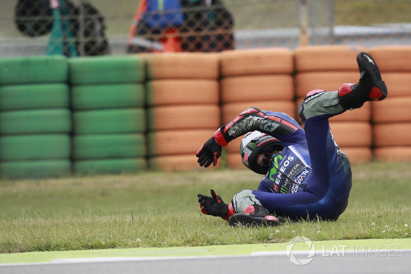 Maverick Viñales, Yamaha Factory Racing accidente