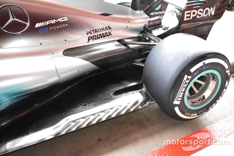 Arrière de la Mercedes AMG F1 W08