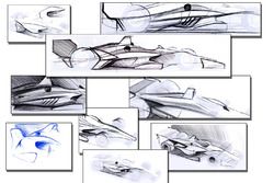 2018 IndyCar dibujos de concepto aerokit