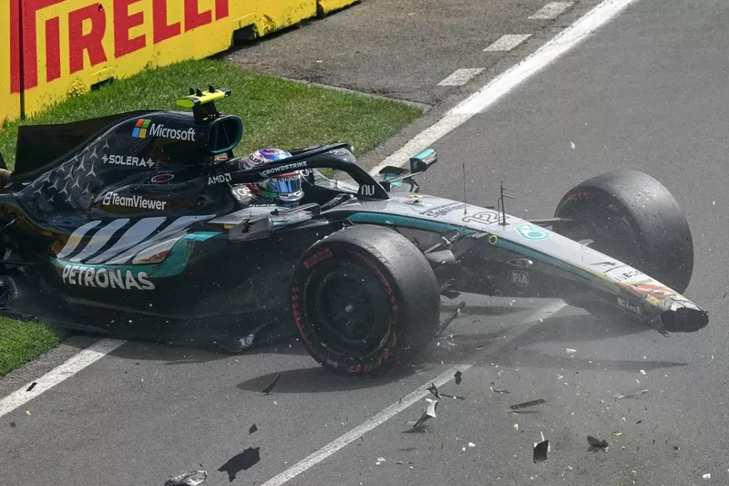 L'accident d'Andrea Kimi Antonelli, Mercedes