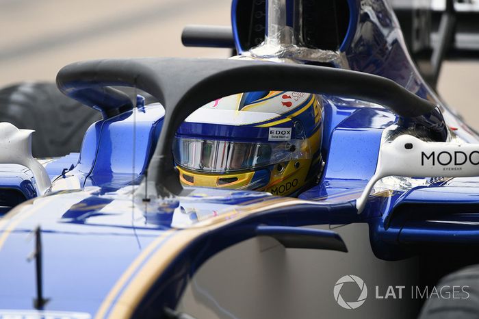 Marcus Ericsson, Sauber C36 con el halo