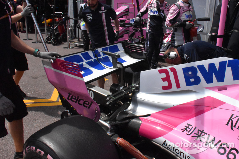 Force India VJM11 rear wing