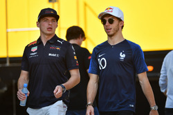 Max Verstappen, Red Bull Racing en Pierre Gasly, Scuderia Toro Rosso