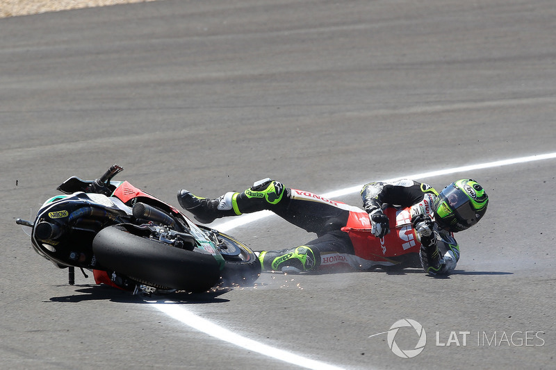 Sturz: Cal Crutchlow, Team LCR Honda