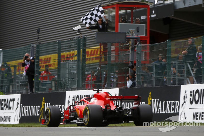 Yarış galibi Sebastian Vettel, Ferrari SF71H