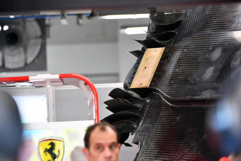 Ferrari SF71H floor detail