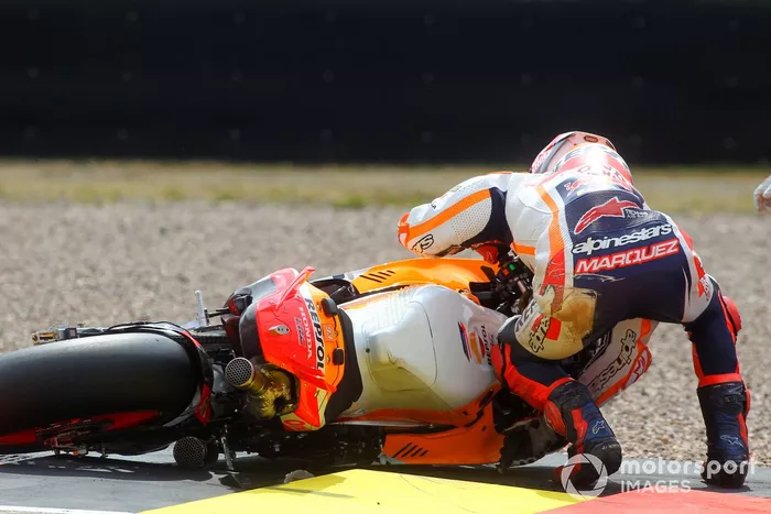 Marc Márquez, caída del Repsol Honda Team