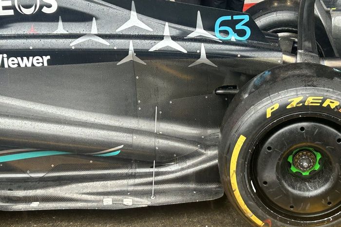 Mercedes W14 detalles técnicos