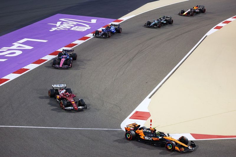 Charles Leclerc, Ferrari, Lando Norris, McLaren, Pierre Gasly, Alpine