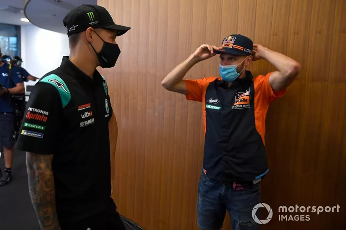 Brad Binder, Red Bull KTM Factory Racing, Fabio Quartararo, Petronas Yamaha SRT