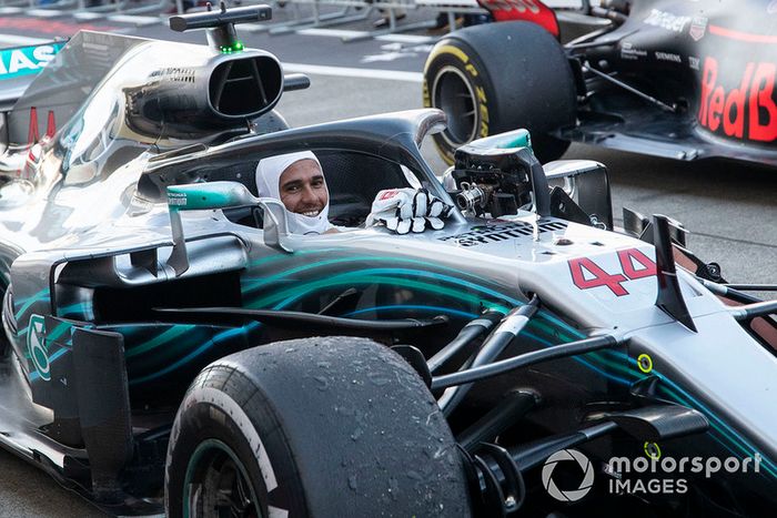 Lewis Hamilton, Mercedes AMG F1 celebra