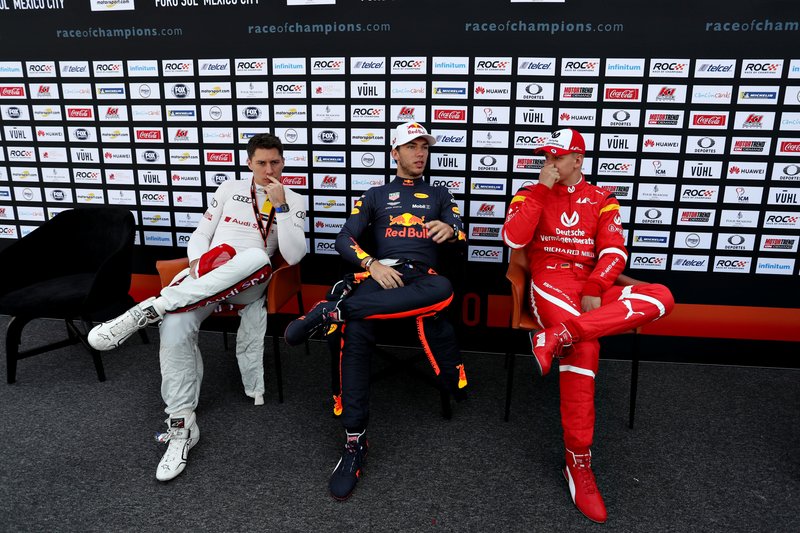 Loic Duval, Pierre Gasly et Mick Schumacher