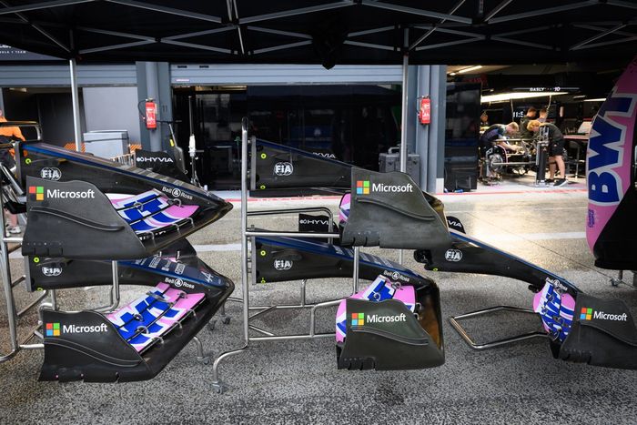 Alpine A523 detalle alerón delantero