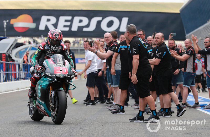 Ganador de la pole Fabio Quartararo, Petronas Yamaha SRT