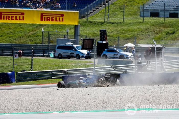 El coche de Valtteri Bottas, Mercedes AMG W10