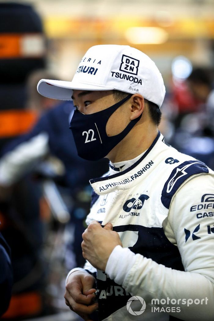 Yuki Tsunoda, AlphaTauri on the grid