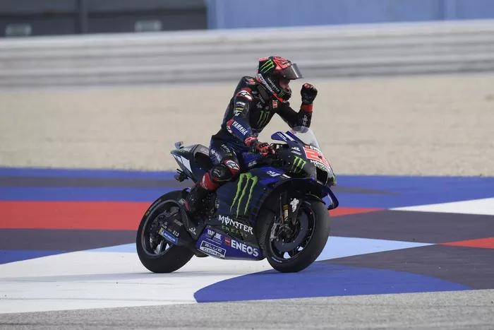 El campeón del mundo Fabio Quartararo, Yamaha Factory Racing