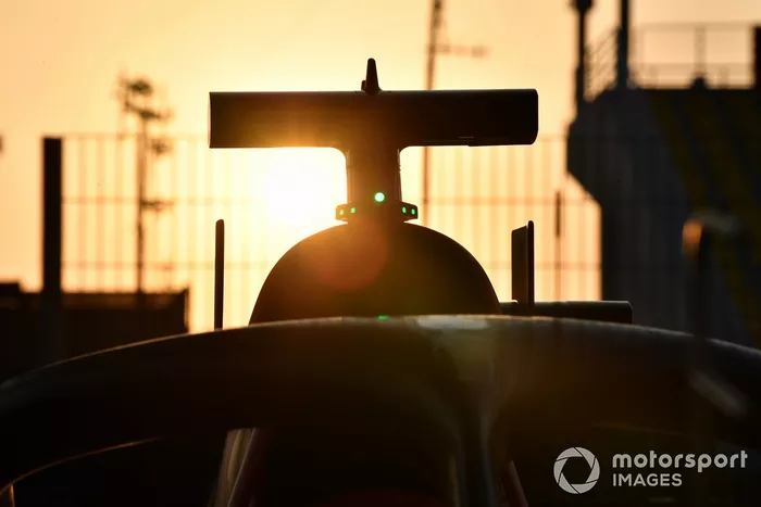 Puesta de sol en el pitlane