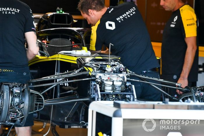 Suspensión delantera del Renault R.S.19 