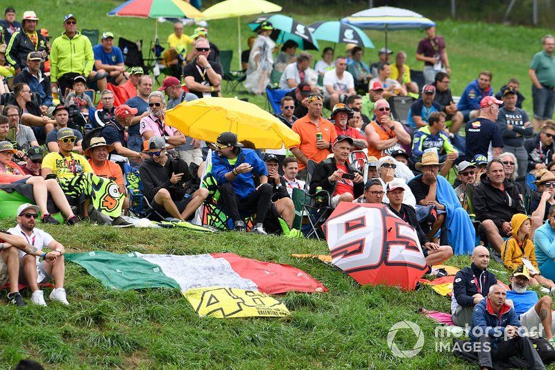 Fans en el GP de Austria de MotoGP