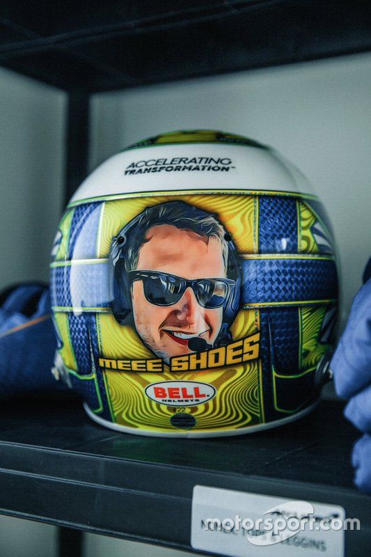 El casco de Lando Norris para el GP de Abu Dhabi