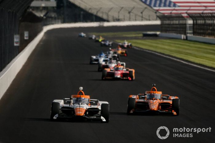Juan Pablo Montoya, Arrow McLaren SP Chevrolet y Felix Rosenqvist, Arrow McLaren SP Chevrolet