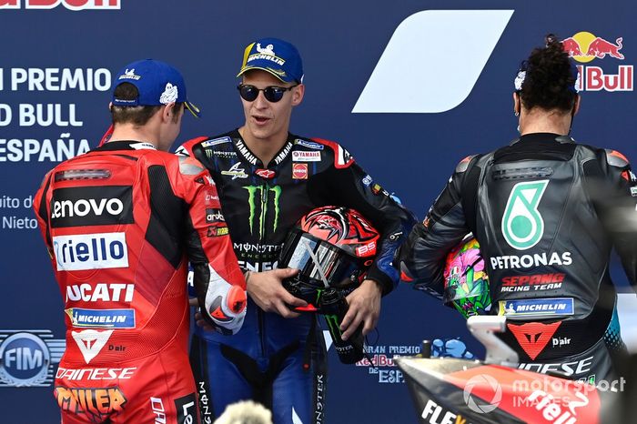 Jack Miller, Ducati Team, Fabio Quartararo, Yamaha Factory Racing, Franco Morbidelli, Petronas Yamaha SRT