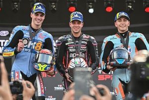 Raúl Fernández, Trackhouse Racing, Fermín Aldeguer, Gresini Racing, Marco Bezzecchi, Aprilia Racing