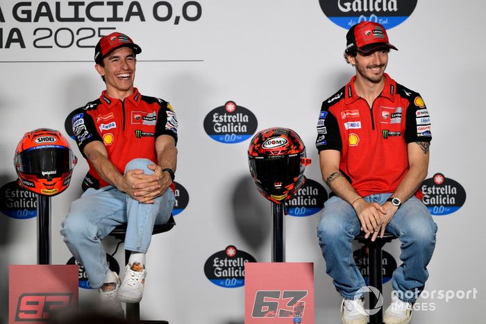 Francesco Bagnaia, Equipo Ducati, Marc Márquez, Equipo Ducati