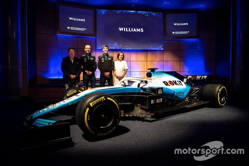 George Russell, Robert Kubica e Claire Williams