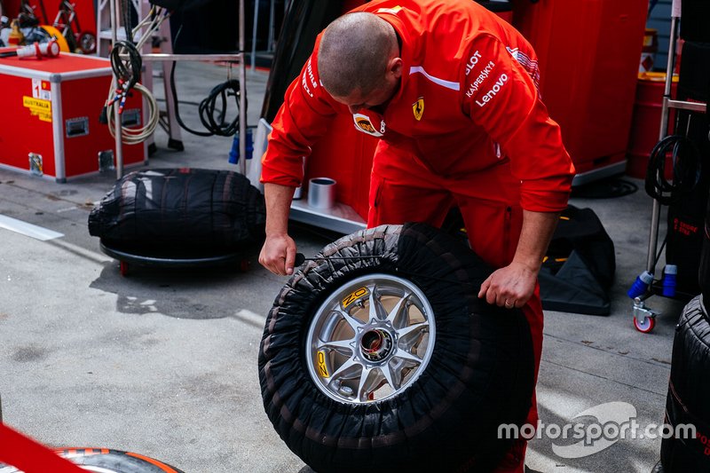 Ferrari team member at work