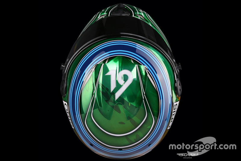 Capacete de Felipe Massa para o GP de Abu Dhabi