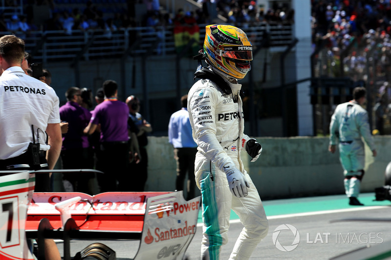Lewis Hamilton, Mercedes AMG F1 en parc ferme