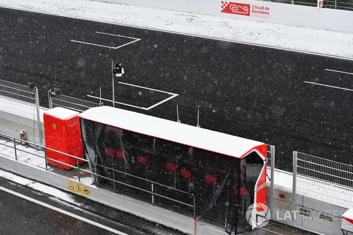 Le neige retarde le troisième jour des essais