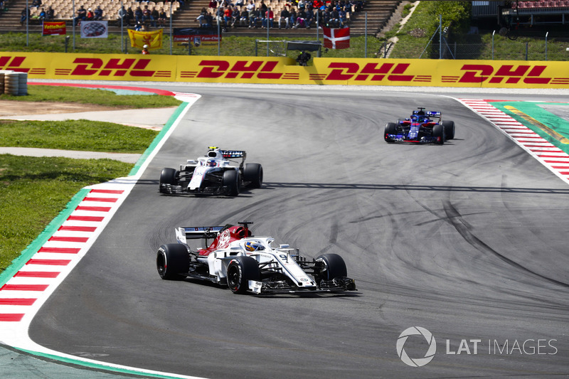 Marcus Ericsson, Sauber C37, Sergey Sirotkin, Williams FW41, Brendon Hartley, Toro Rosso STR13