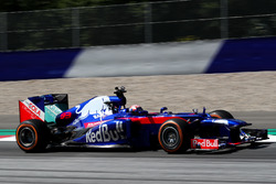 Marc Marquez, tests the Toro Rosso F1 car