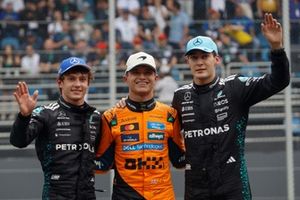 Lando Norris, McLaren, George Russell, Mercedes