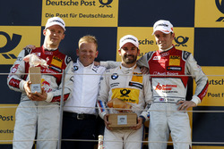 Подіум: друге місце Маттіас Екстрьом, Audi Sport Team Abt Sportsline, Audi A5 DTM; Штефан Райнхолд,