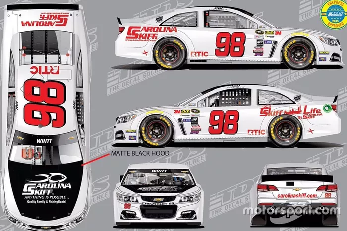 Cole Whitt, No. 98 Premium Motorsports Chevrolet